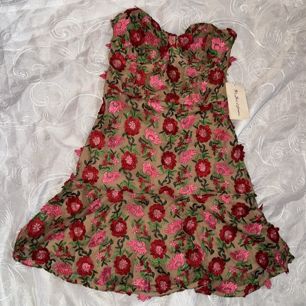 FOR LOVE AND LEMONS AMELIA STRAPLESS MINI DRESS - Picture 3 of 11